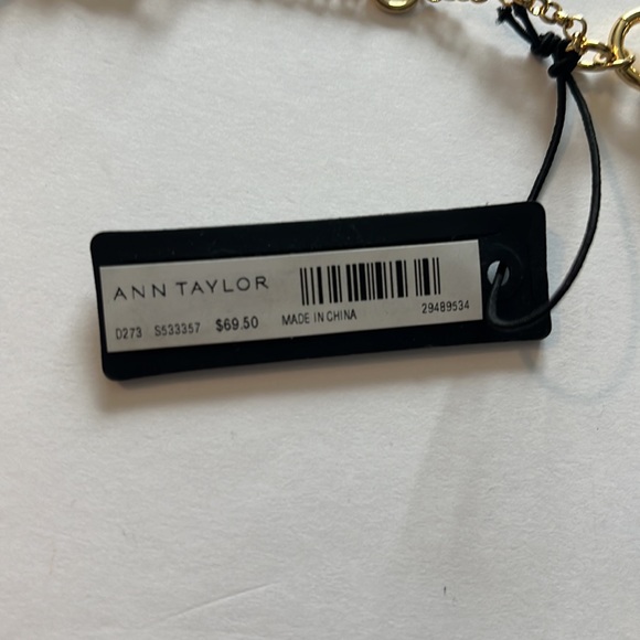 NEW Ann Taylor Navy and Gold necklace - Picture 3 of 4